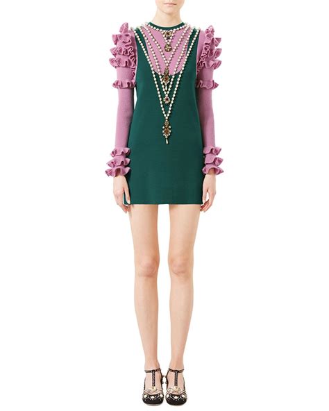 gucci green flora dress|net a porter Gucci dress.